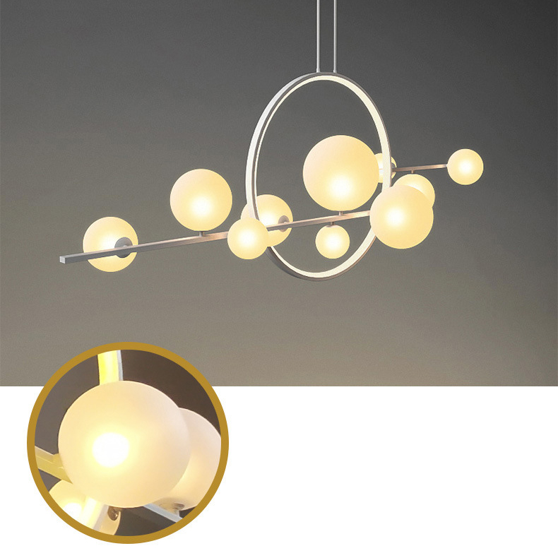 Подвесная люстра IONA L HALO 10 White by ImperiumLoft