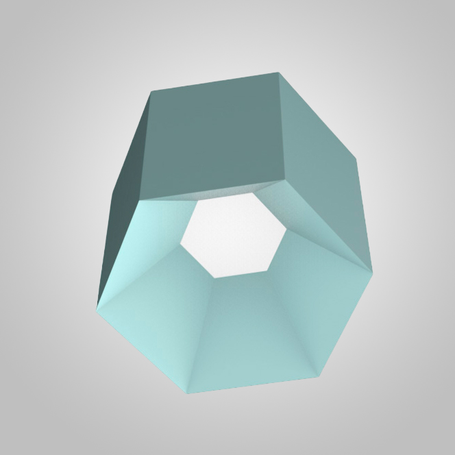 Потолочный светильник HEXAGON B H15 Blue by ImperiumLoft