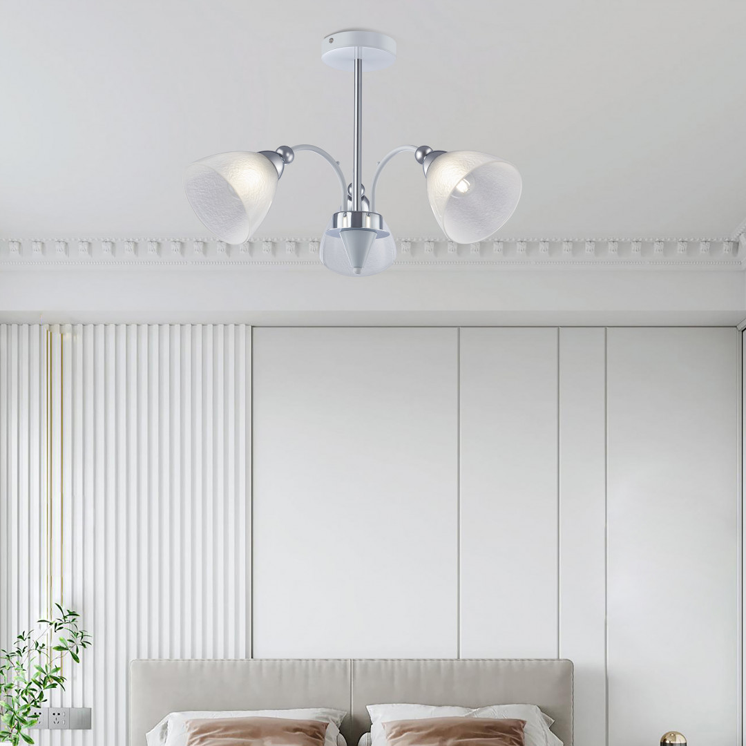 Люстра с плафонами 326008/3 WH+CR Arte Milano