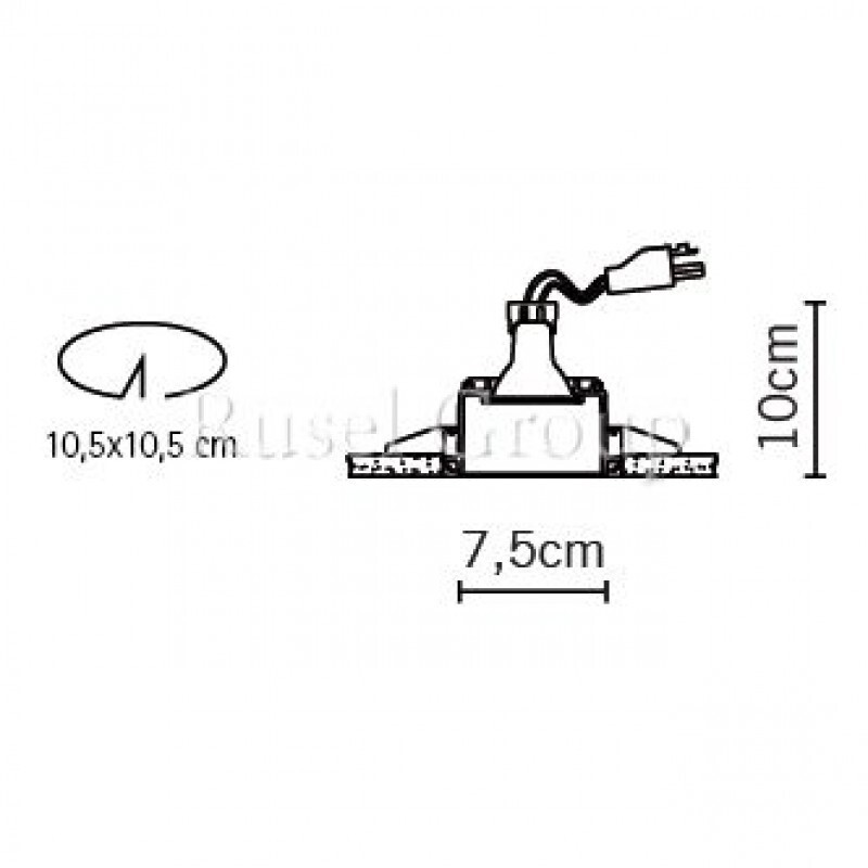 Встраиваемый светильник Fabbian Tools F19 F04 01
