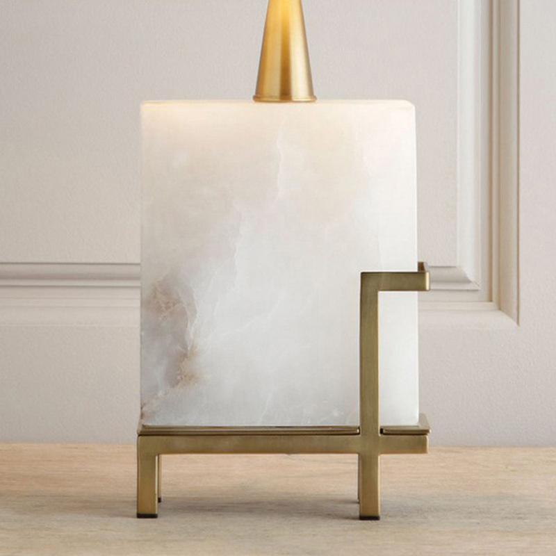 Настольная лампа Art-Deco White marble Lamp by ImperiumLoft