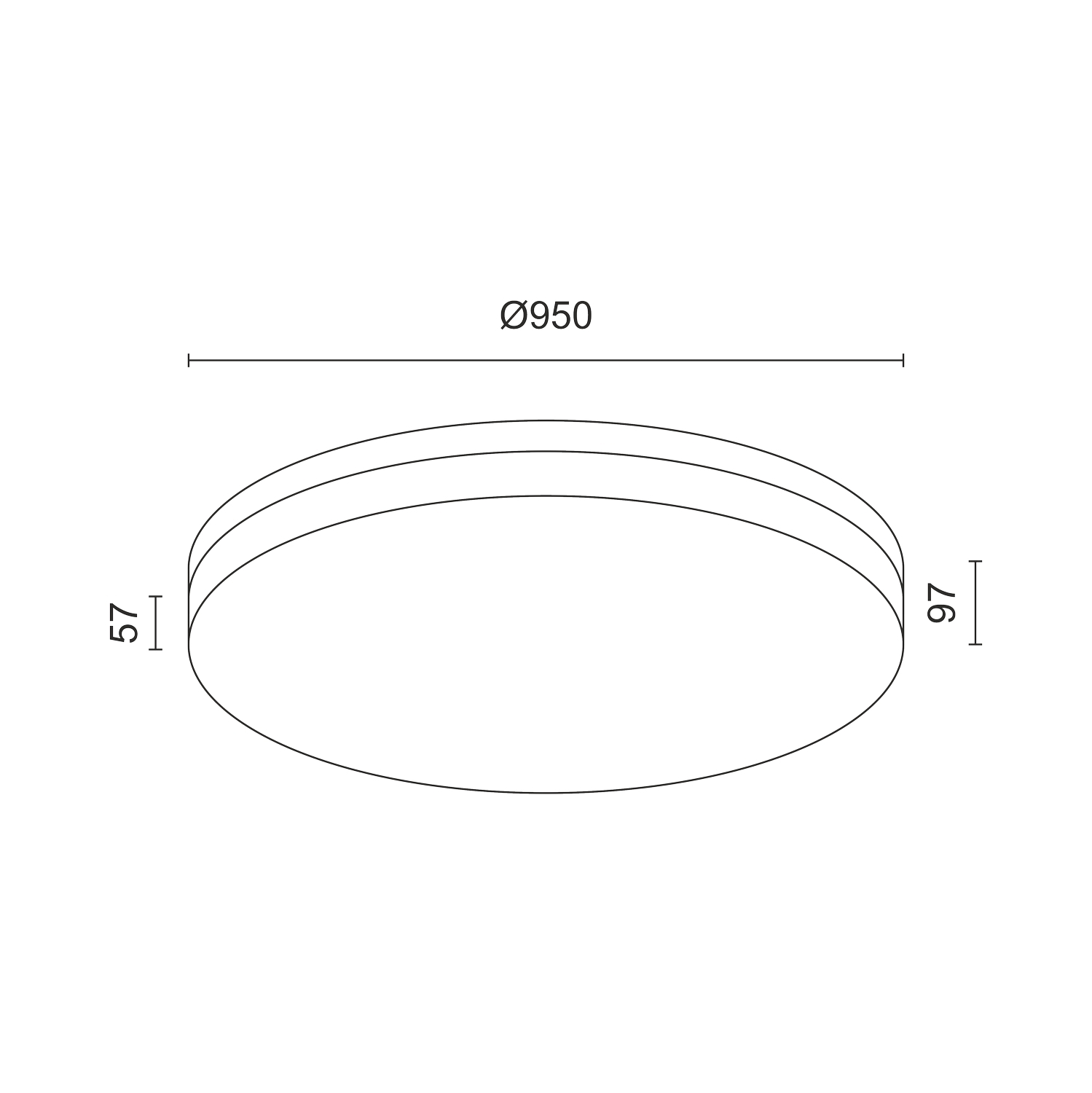 Накладной светодиодный светильник Ledron DLC73029/114W Wooden 4000K