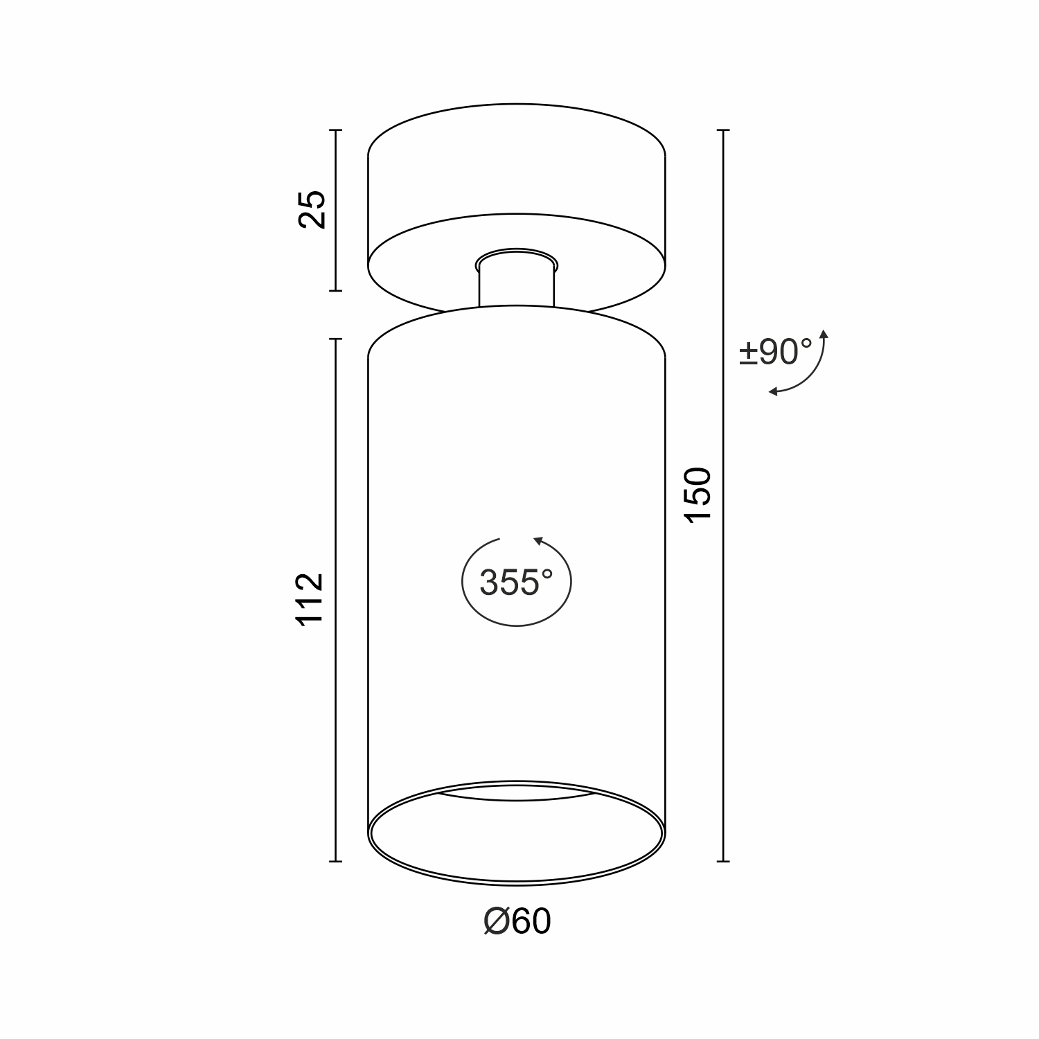 Накладной светодиодный светильник Ledron DANNY MINI AIR-8W AC White