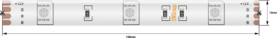 Лента светодиодная SWG SWG530-12-7.2-RGB-65