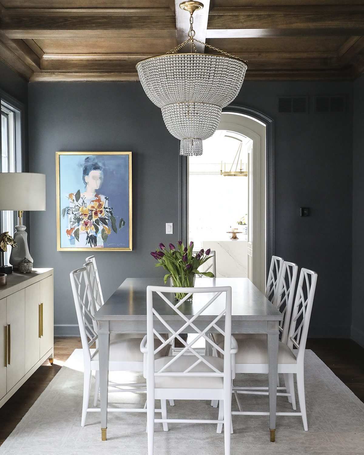 Большая стеклянная люстра Louvre Home Карла JJ10986-13D