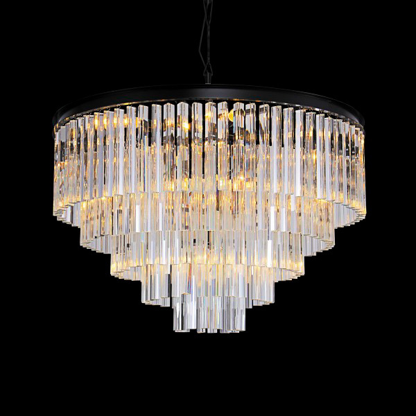 Люстра Delight Collection Odeon 10A black/clear