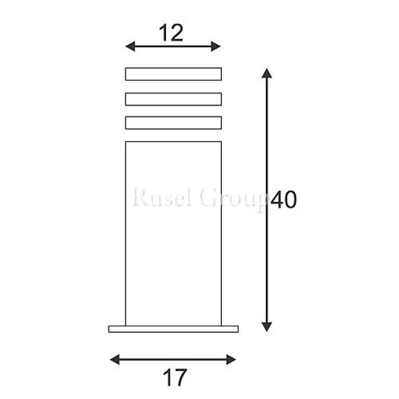 Уличный светильник SLV RUSTY SQUARE 40 229420