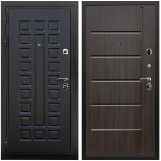 Дверь входная Graf Триумф МДФ 16 мм ФЛ-183 Венге / МДФ 10 мм ФЛ-102 Эковенге