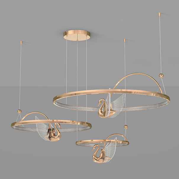 Подвесная люстра BIRDIE LUX 2R Rose Gold by ImperiumLoft