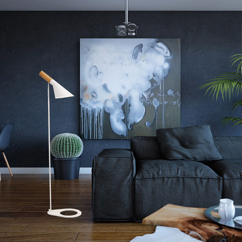 Торшер AJ Floor by Arne Jacobsen for Louis Poulsen Black by ImperiumLoft