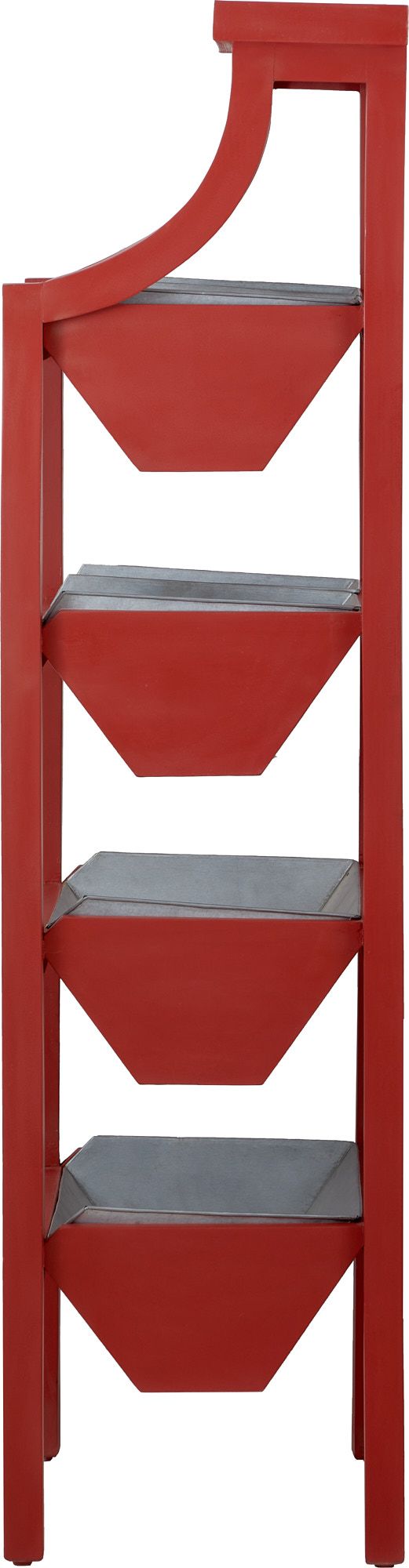 Стеллаж интерьерный Ретро Glasar 83494-RED