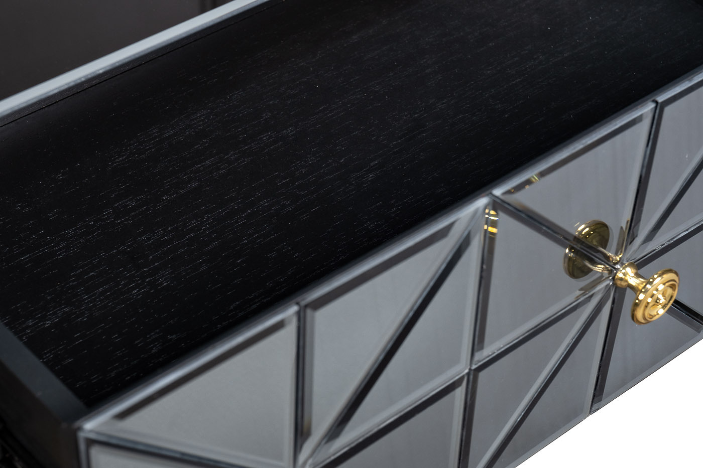 Консоль с 2мя ящиками и матовой зеркальной отделкой Garda Decor KFG113