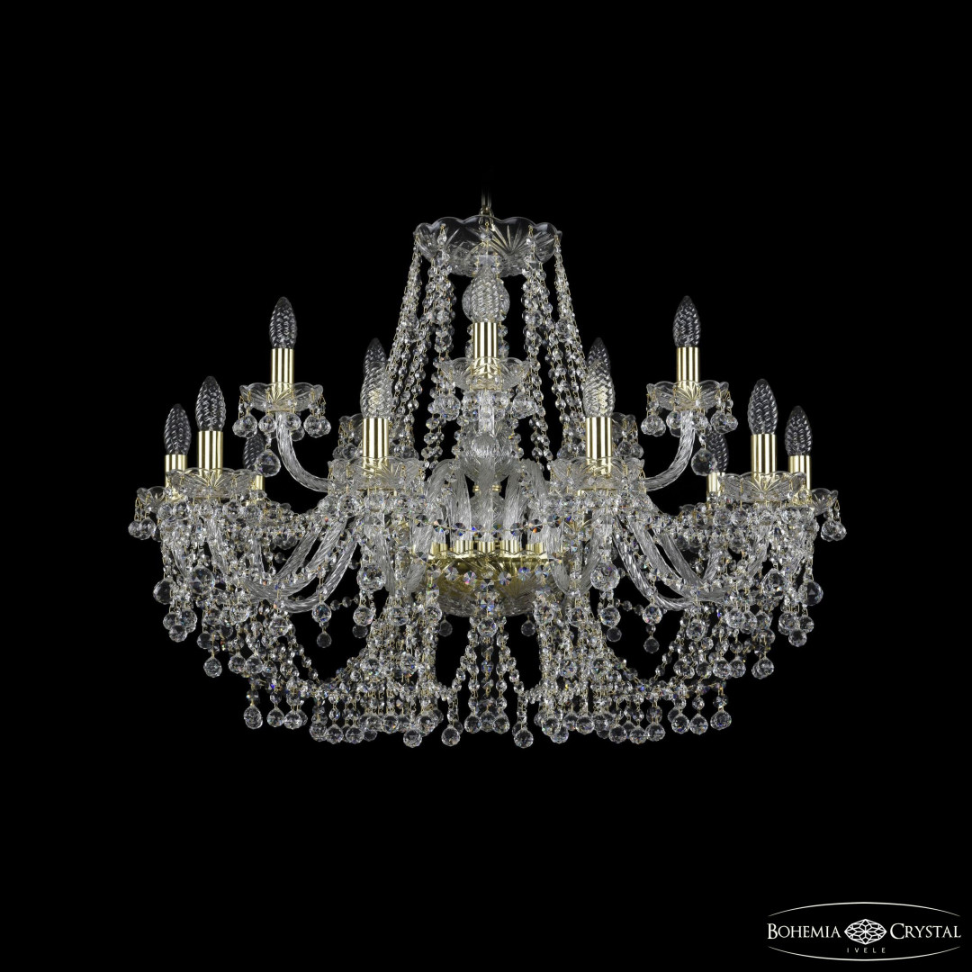 Люстра хрустальная 1409/10+5/300 G