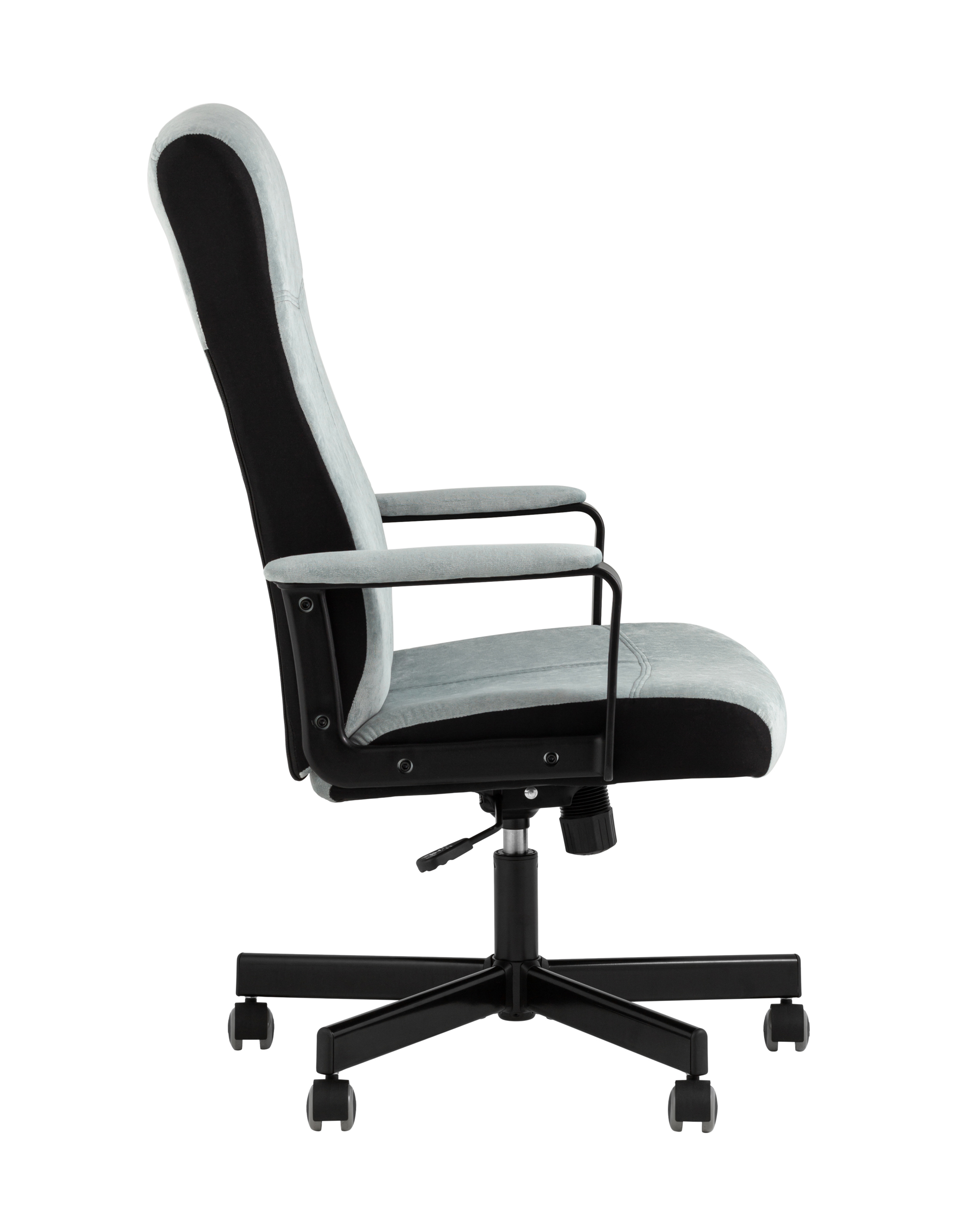 Кресло руководителя TopChairs ST-DOMINGO серо-голубой Stool Group