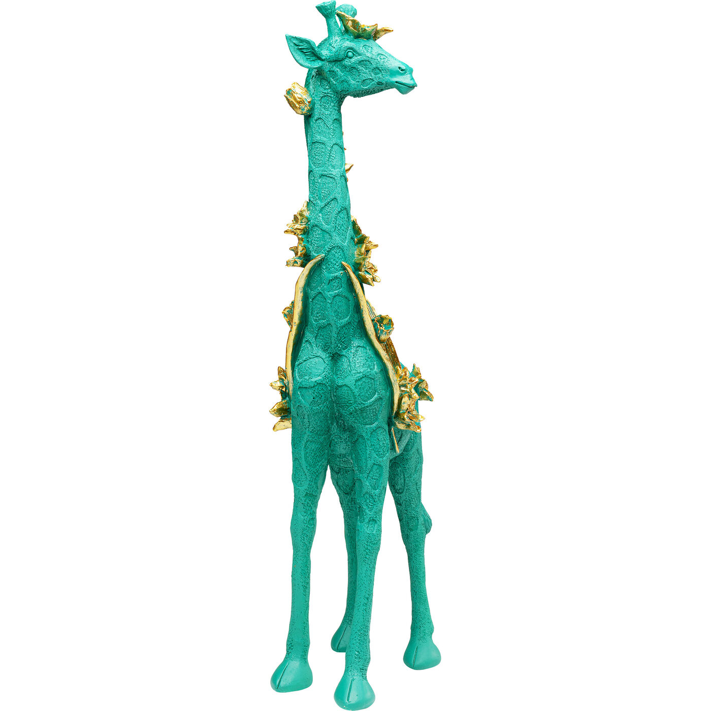 Фигура декоративная Flower Giraffe Green 76cm KARE 57257