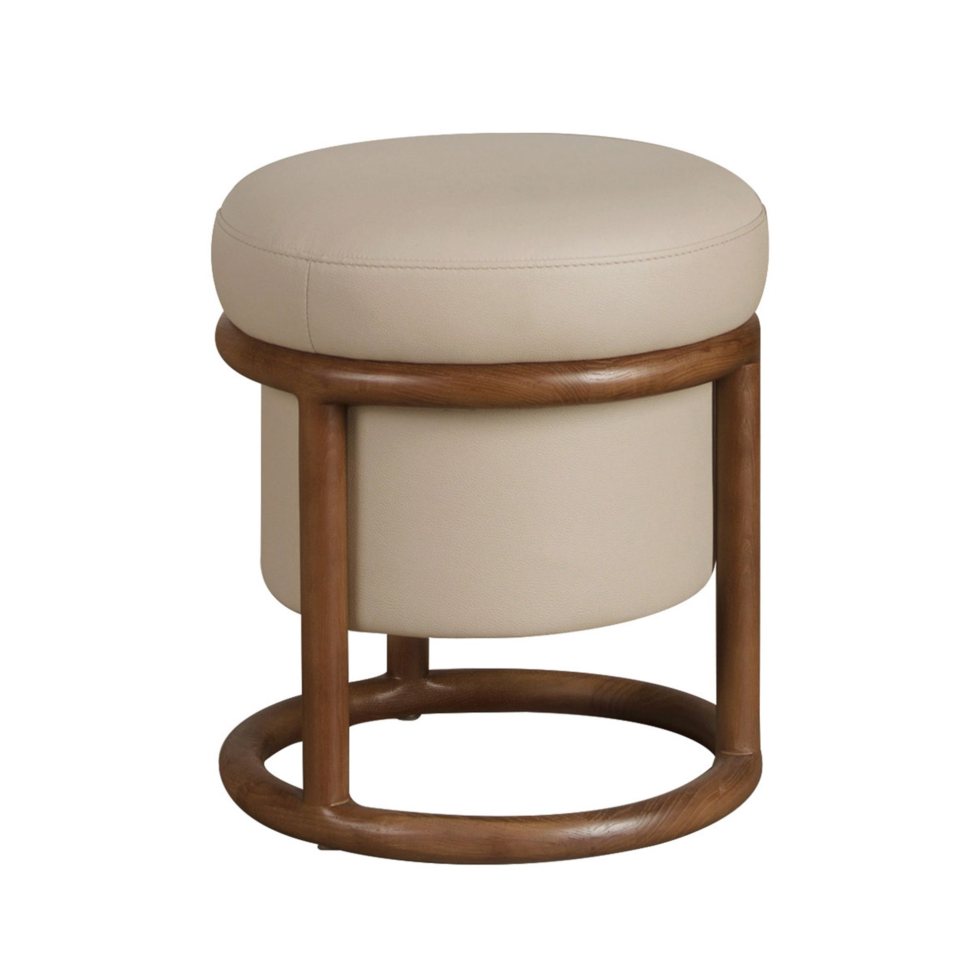 Пуф 5176 из экокожи цвета норки Angel Cerda