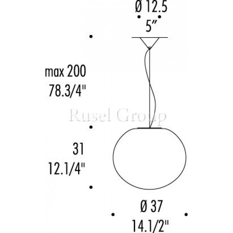 Подвесной светильник LEUCOS SPHERA S37