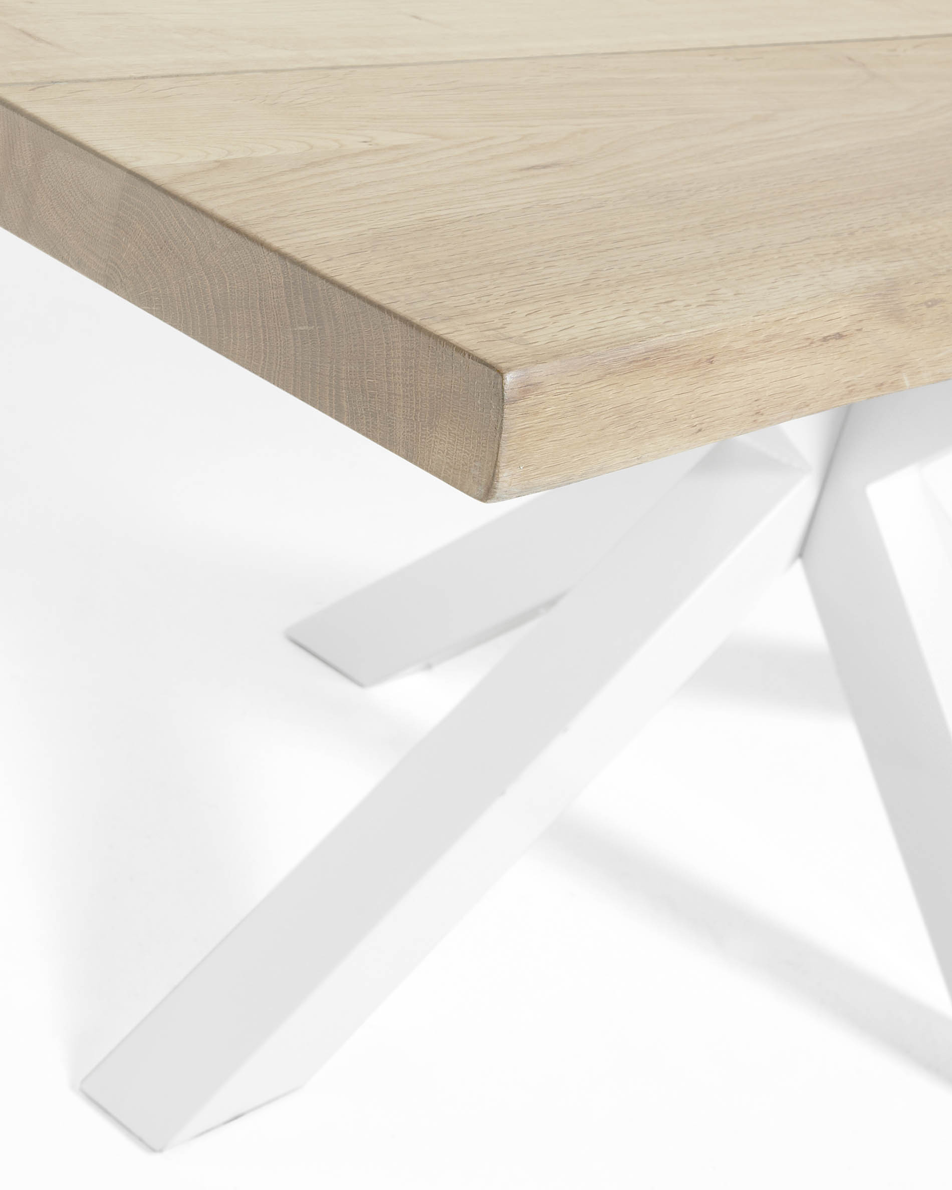 Обеденный cтол Arya 220x100 белый отбеленный дуб La Forma (ex Julia Grup)