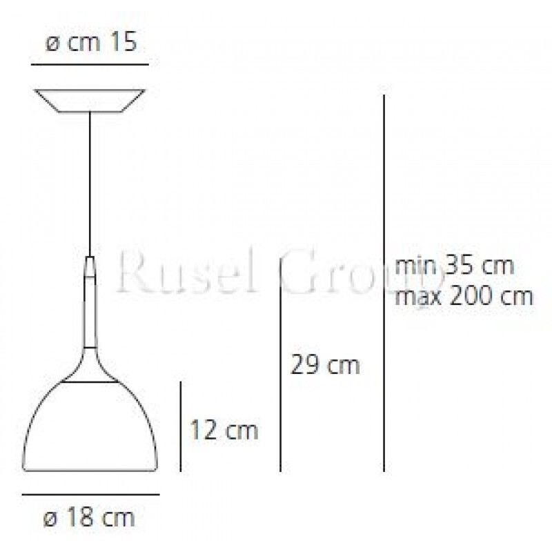 Подвесной светильник Artemide CASTORE SOSPENSIONE CALICE 18 Подвесной светильник Artemide CASTORE SOSPENSIONE CALICE 18