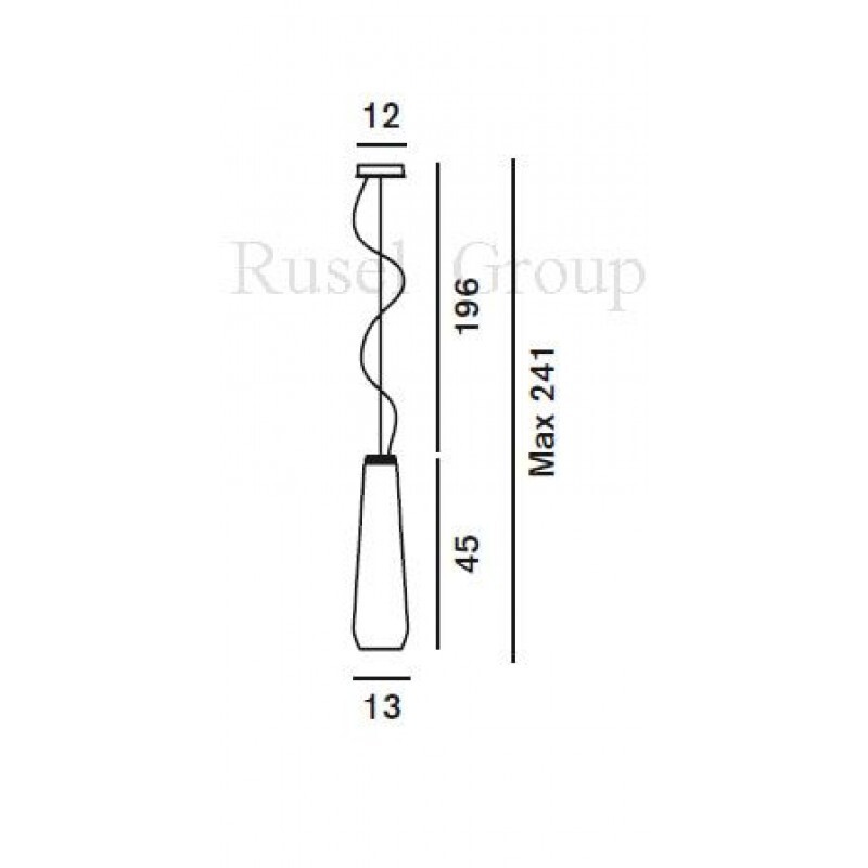 Подвесной светильник Foscarini Diesel Glass drop sospensione