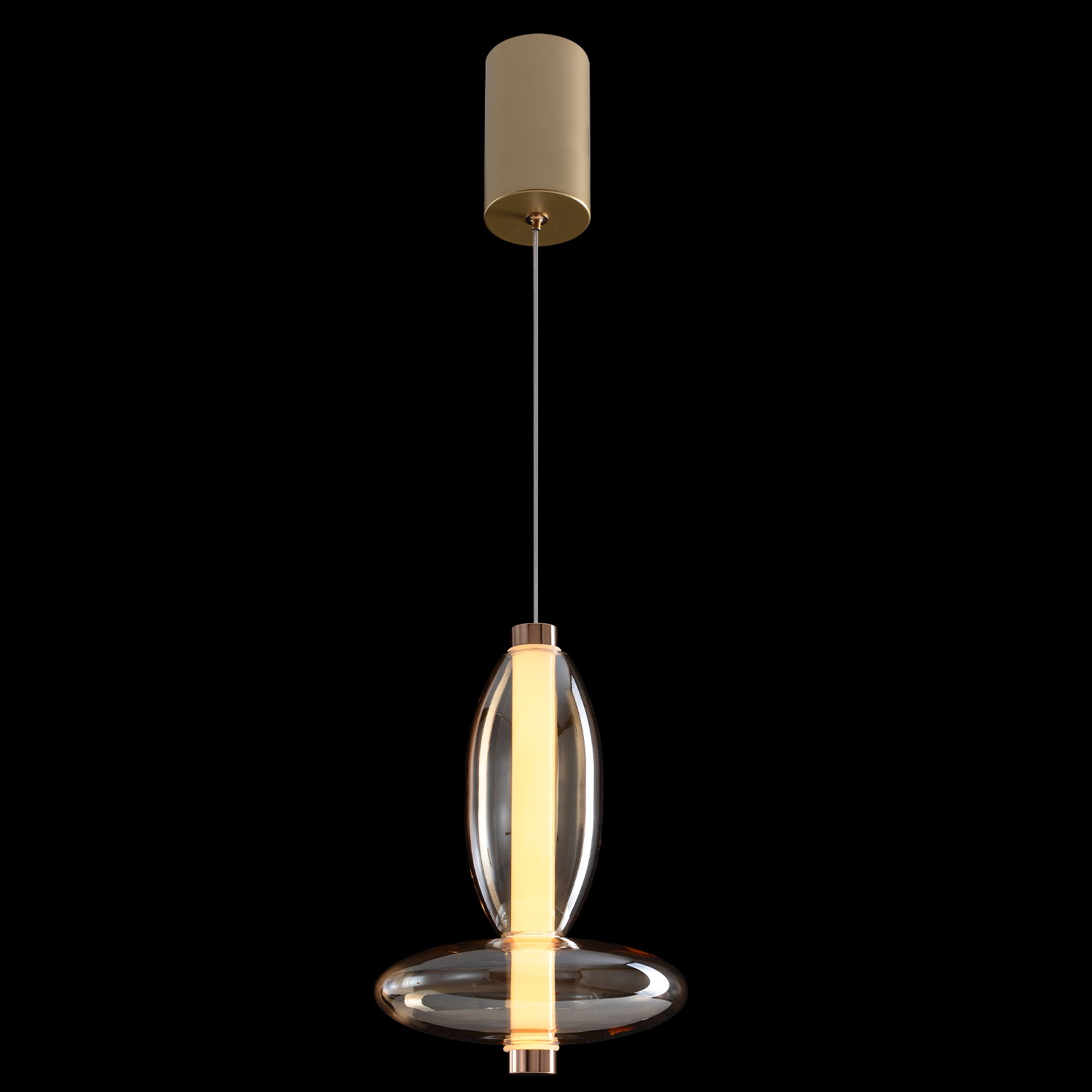 Светильник подвесной Crystal Lux QUASAR SP7W LED AMBER