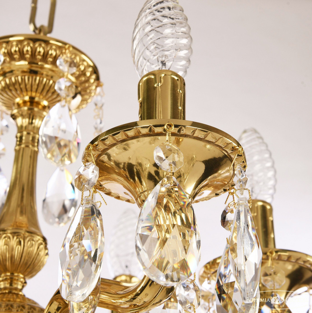 Люстра бронзовая с хрусталём 73102/6/125 B G