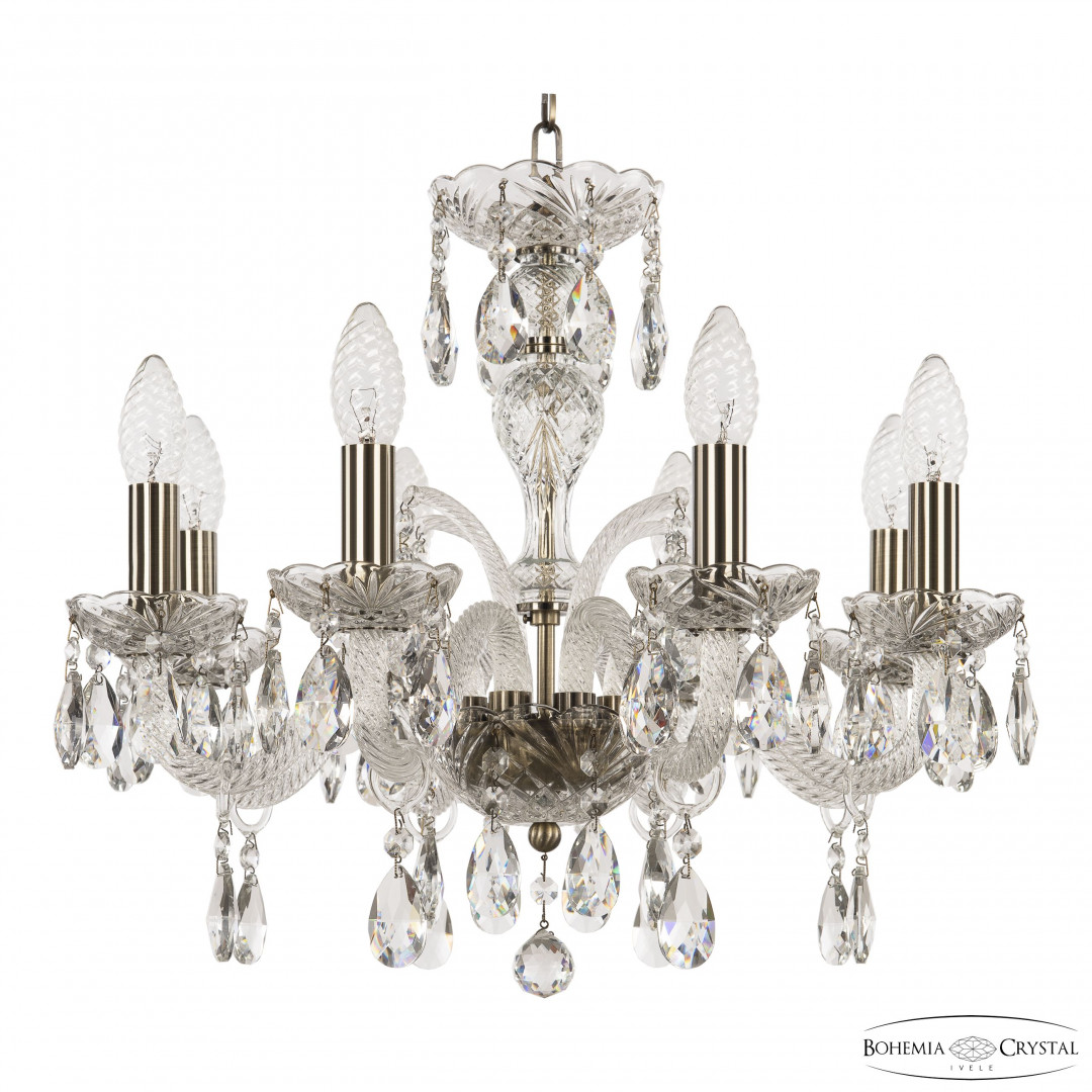 Люстра хрустальная 118/8/165 Pa Bohemia Ivele Crystal