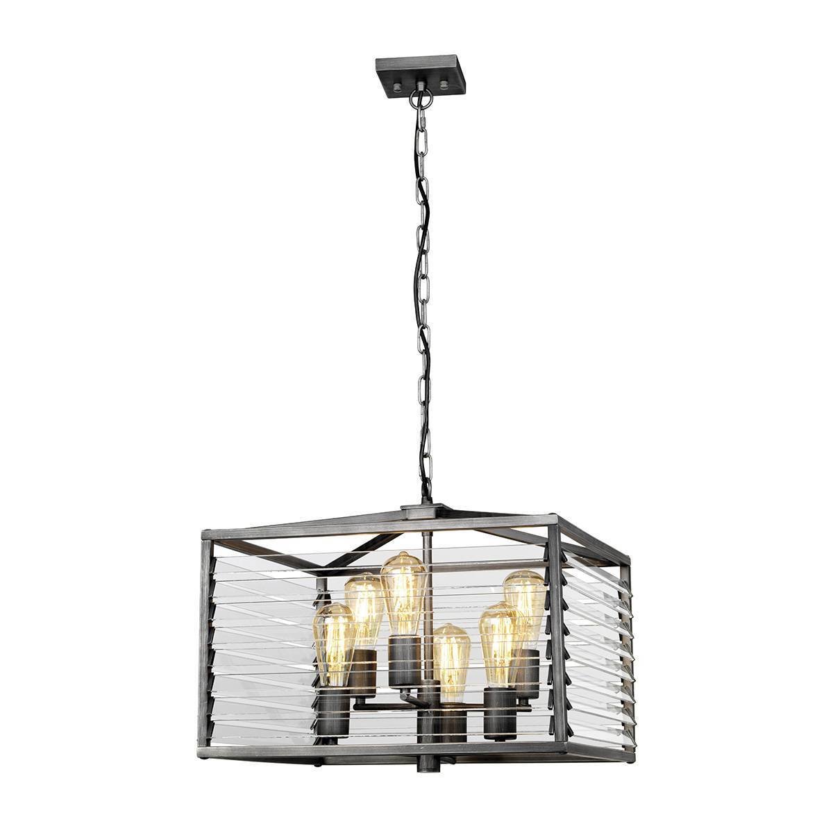 Подвесной светильник Elstead QN-LOUVRE-6P