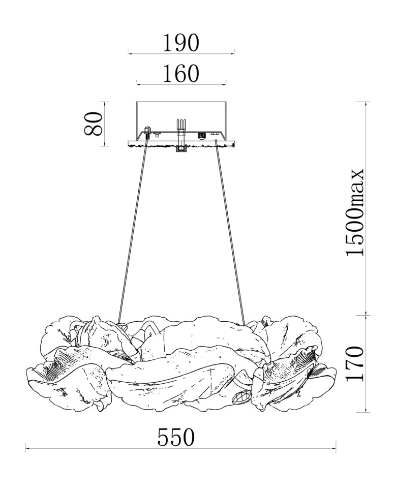 Бра Fluorite FL1182-5P