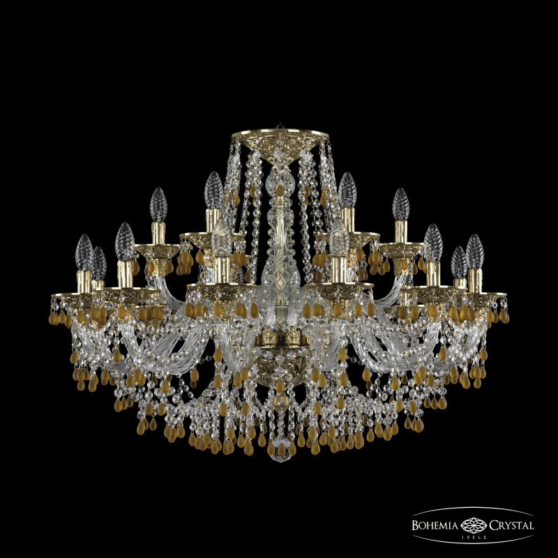 Подвесная люстра Bohemia Ivele Crystal 16110/12+6/300 G V1003