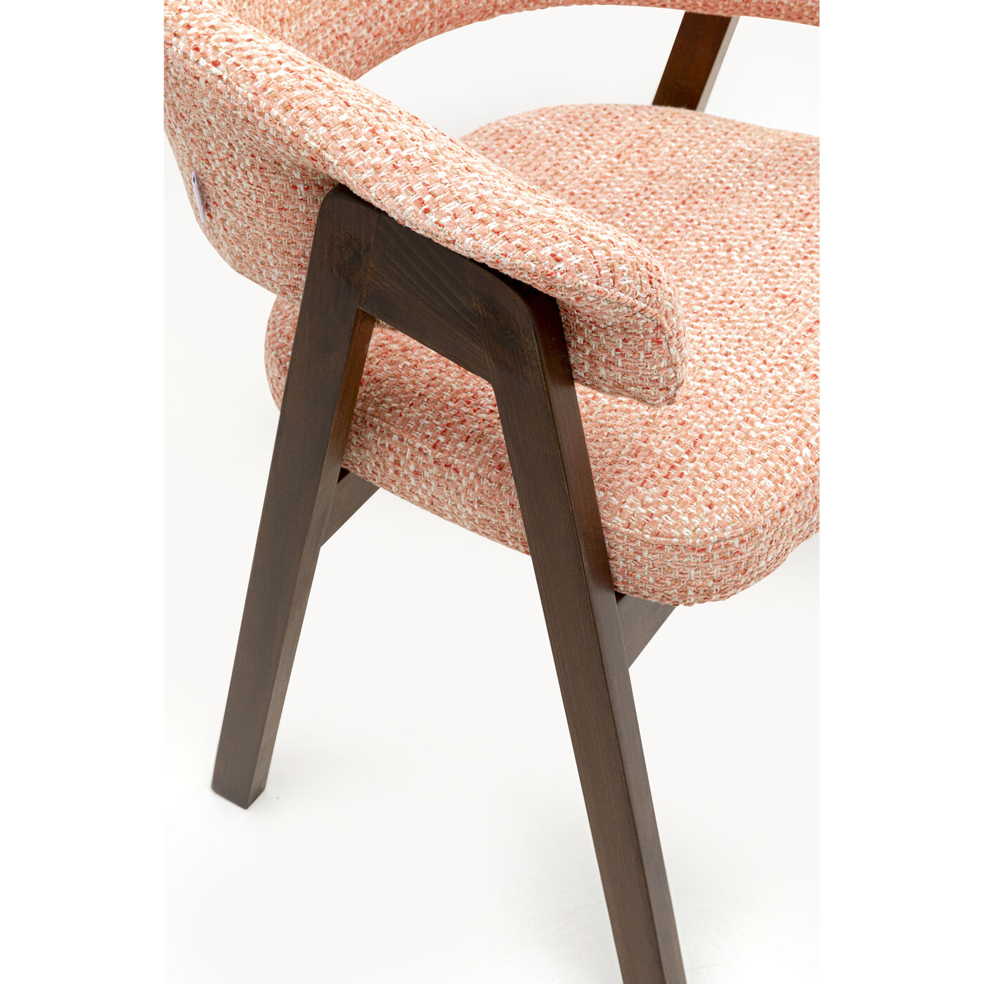 Стул с подлокотниками Jonte Boucle Coral KARE 71376