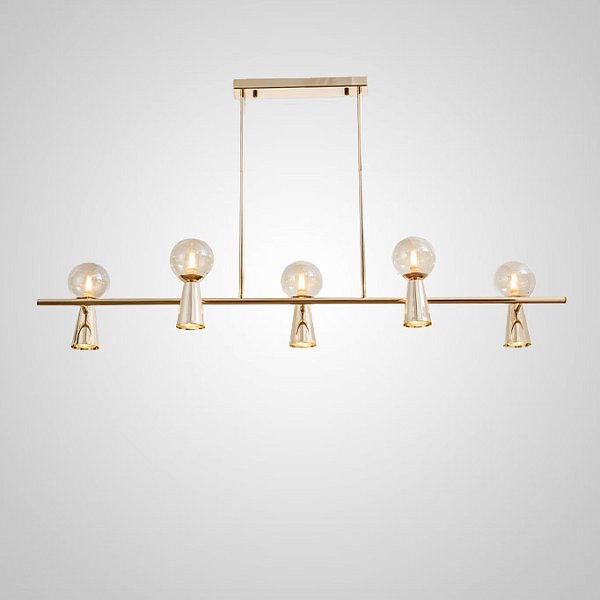 Потолочный светильник ABELINA LONG L10 Gold Amber by ImperiumLoft