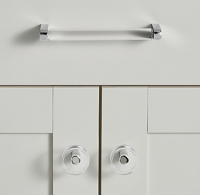 Ручка-скоба Restoration Hardware Lambeth Crystal L.20.3 Polished Chrome