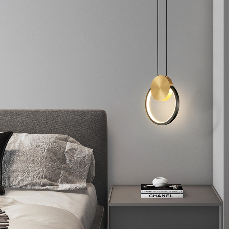 Подвесной светильник WOLKE D20 Black by ImperiumLoft