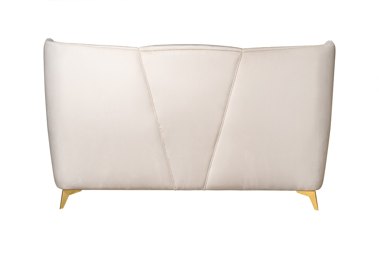 Кровать Siena без мех.велюр кремовый Colt1008 199*222*116 Garda Decor Siena-160-Colt1008-CREAM