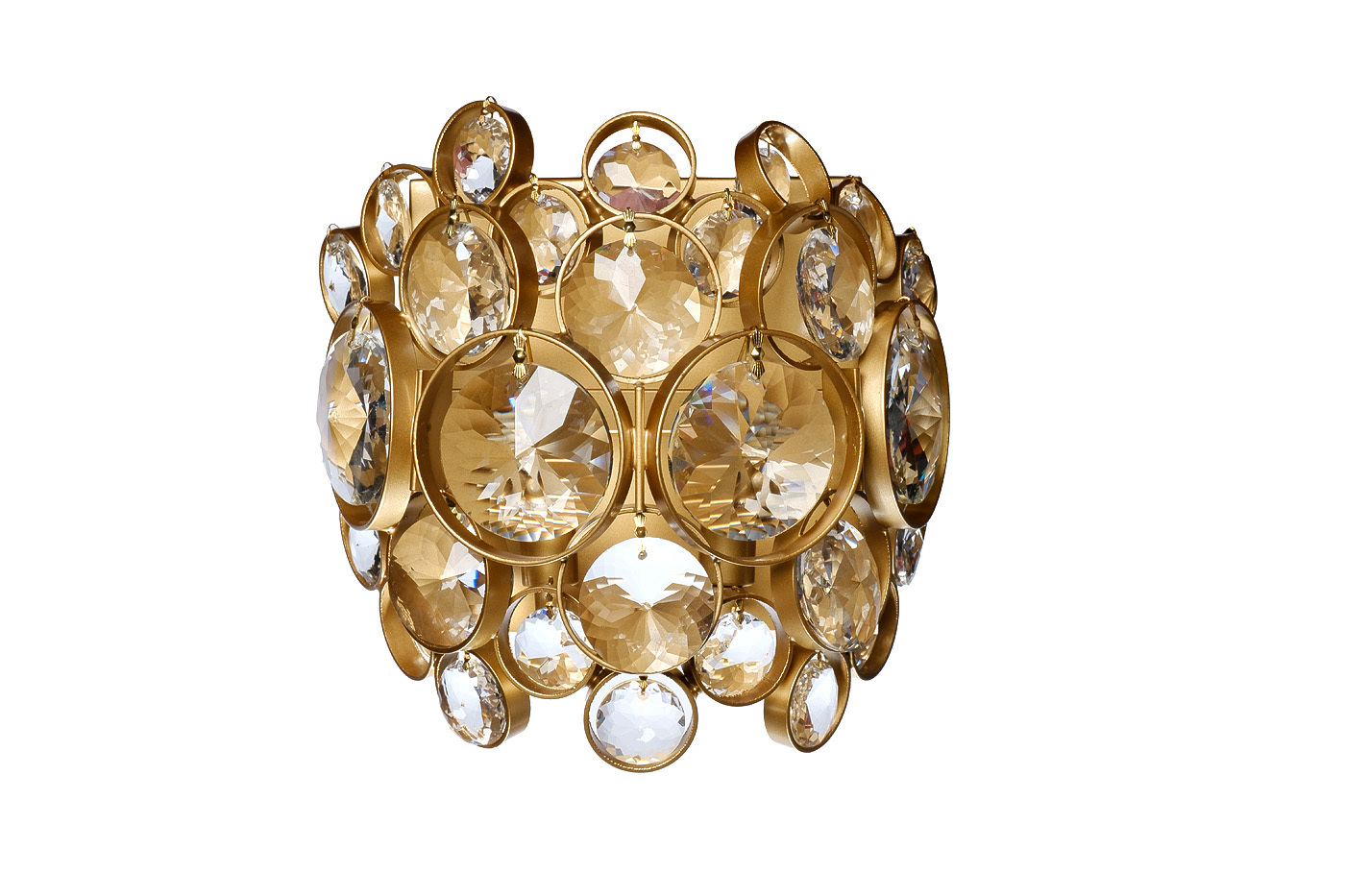 Бра LUSTRO латунь/стекло прозрачное Garda Decor K2KG1120W-1