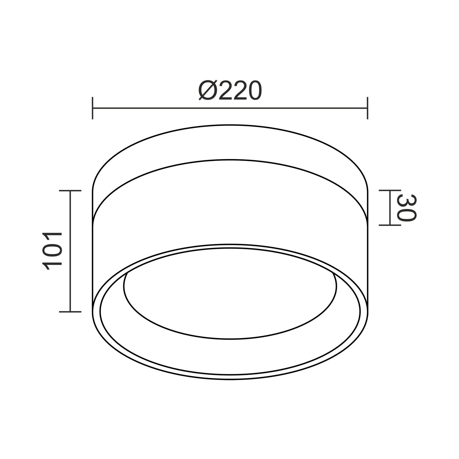 Накладной светодиодный светильник Ledron SUITABLE LARGE Wooden White