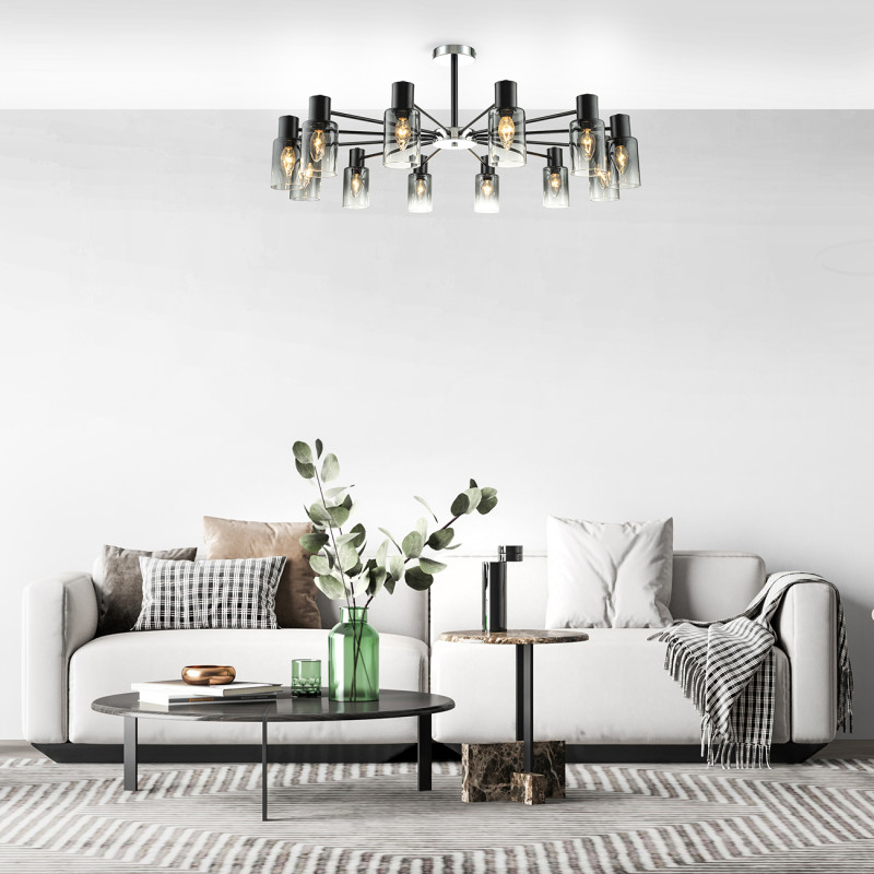 Люстра на штанге Escada 2120/12P Black