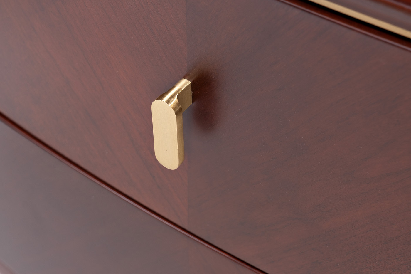 Тумбочка с 2мя ящиками темный шпон Garda Decor KFG136