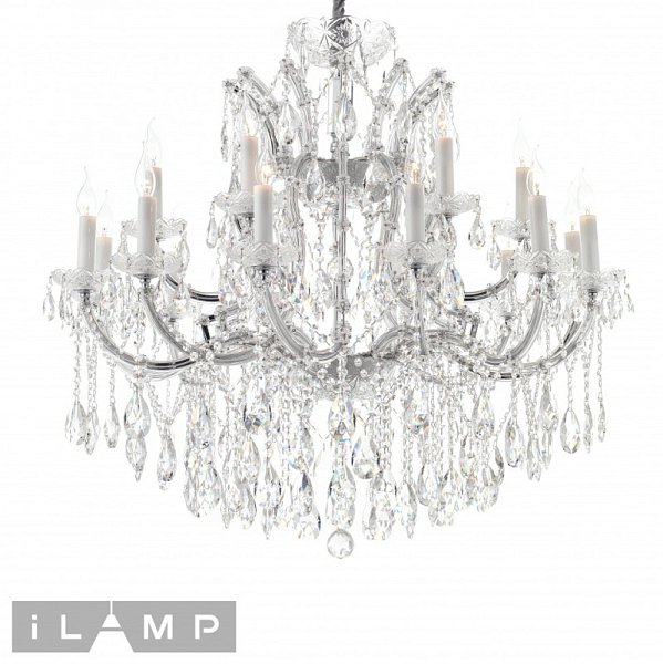 Подвесная люстра iLamp 6071-18 CR+CL