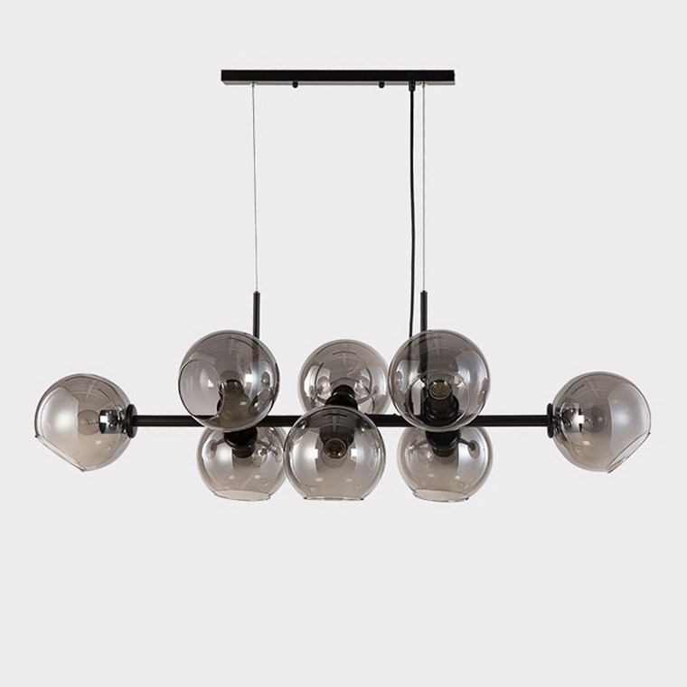 Подвесной реечный светильник DISA Grey by ImperiumLoft