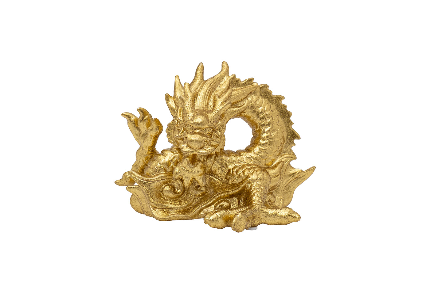 Статуэтка Дракон-2 золотая Garda Decor TB1115