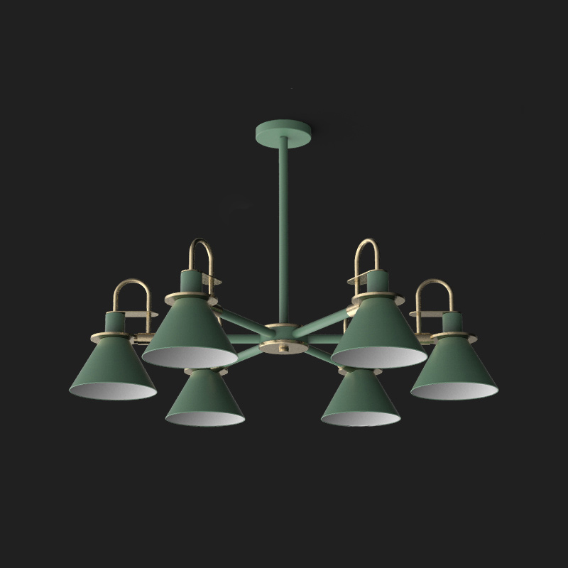 Люстра на штанге CODA D88 Green by ImperiumLoft