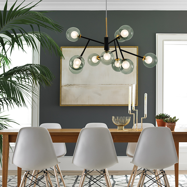 Подвесная люстра PEARL L10 Grey by ImperiumLoft