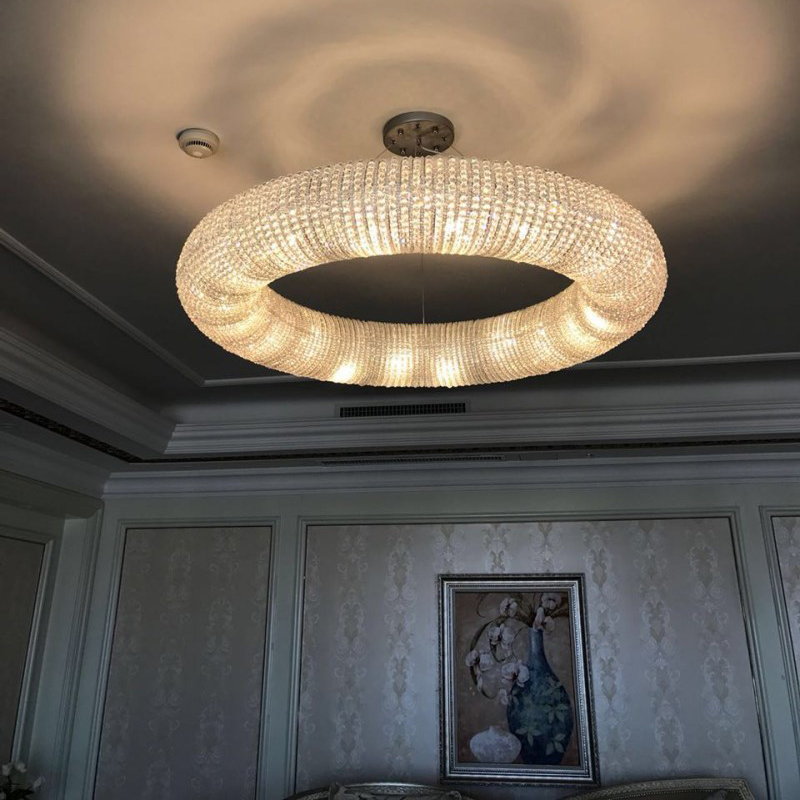 Подвесной светильник Crystal Halo D100 Silver by ImperiumLoft