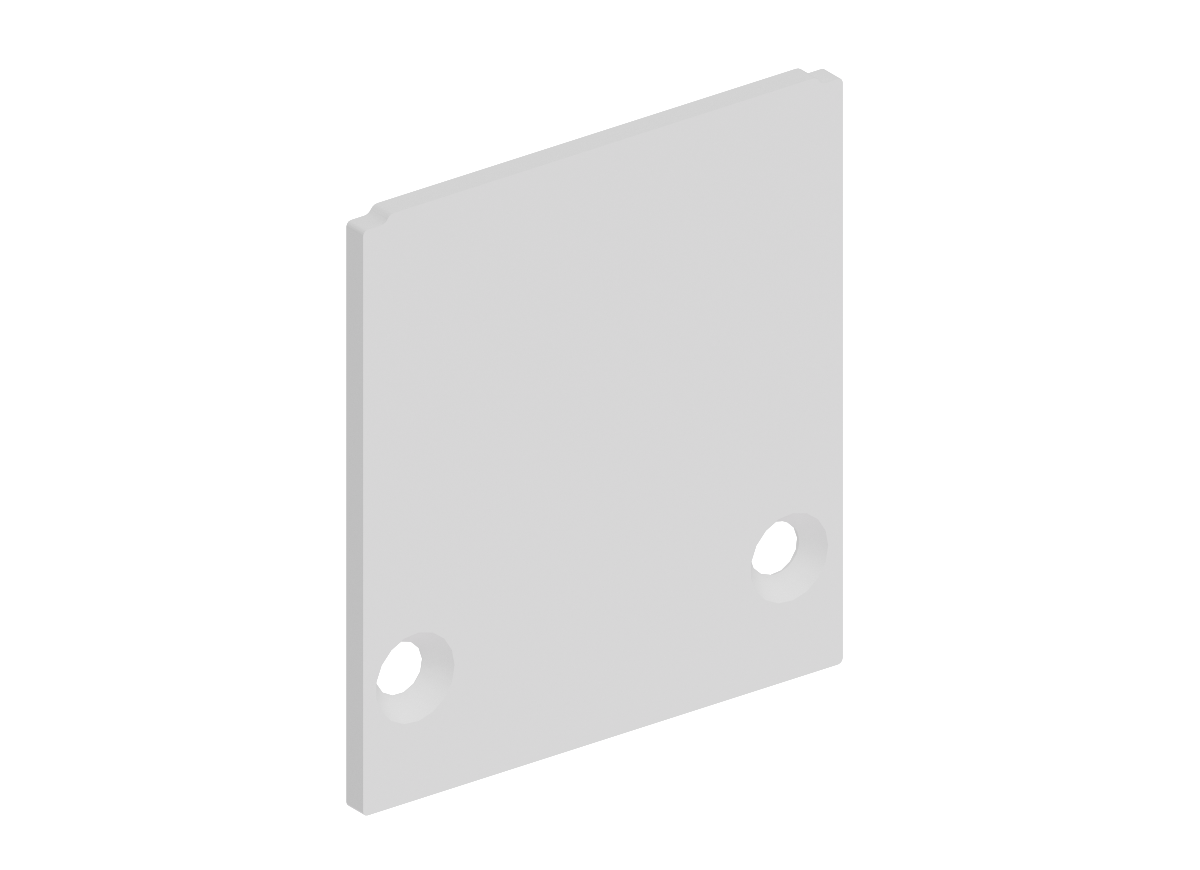 Боковая  глухая заглушка для профиля Donolux DNCAP18506RAL9003