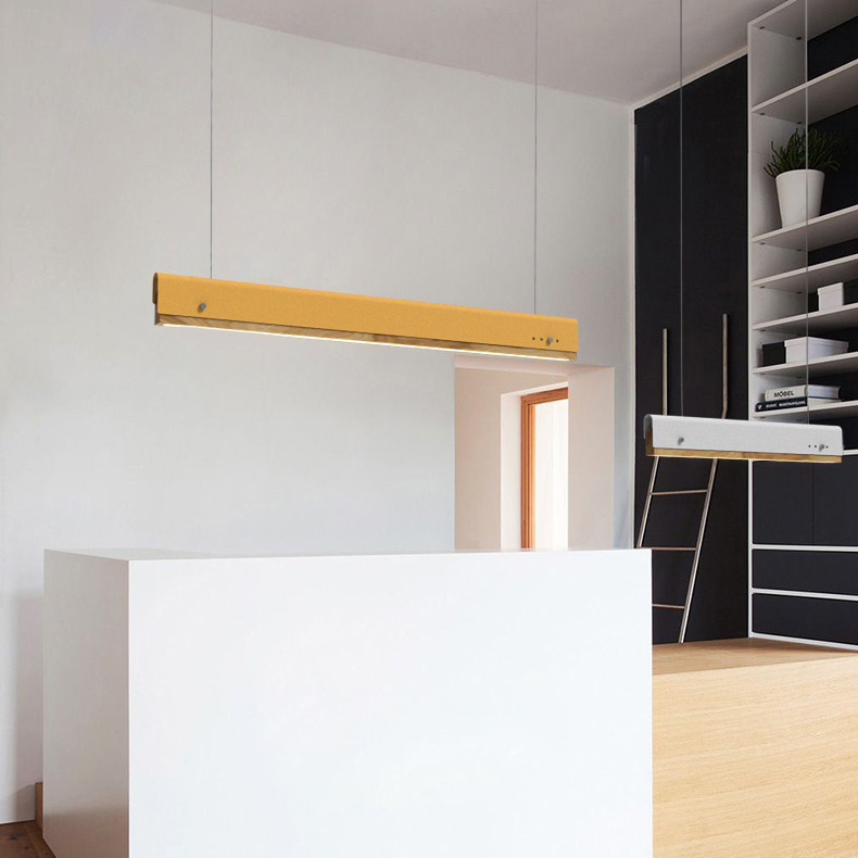 РЕЕЧНЫЙ ПОДВЕСНОЙ СВЕТИЛЬНИК BOOK 3 L120 Yellow by ImperiumLoft