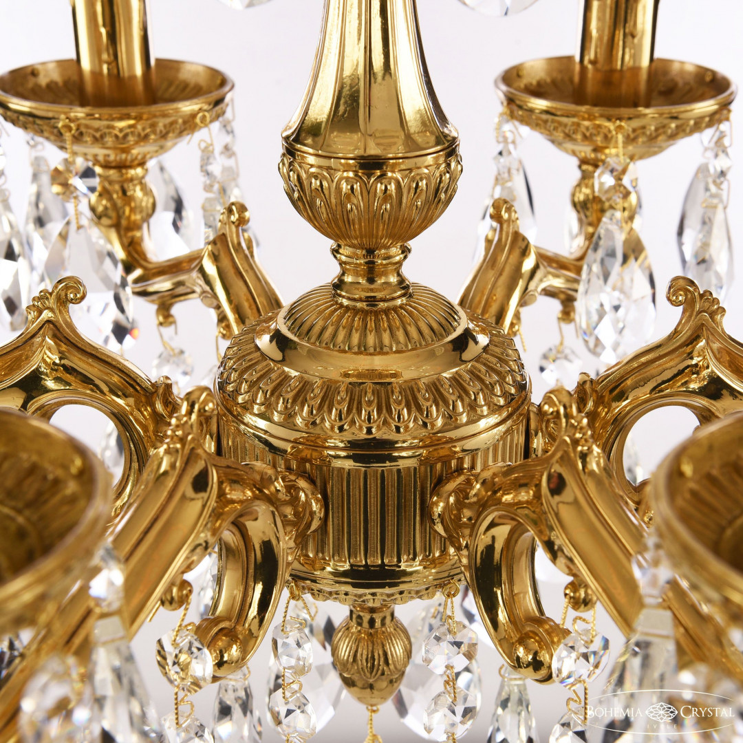 Люстра бронзовая с хрусталём 75102/6/125 A G