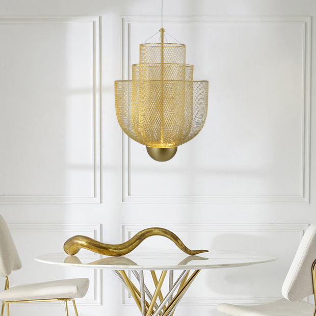 Подвесная люстра MESHMATICA D60 Gold by ImperiumLoft