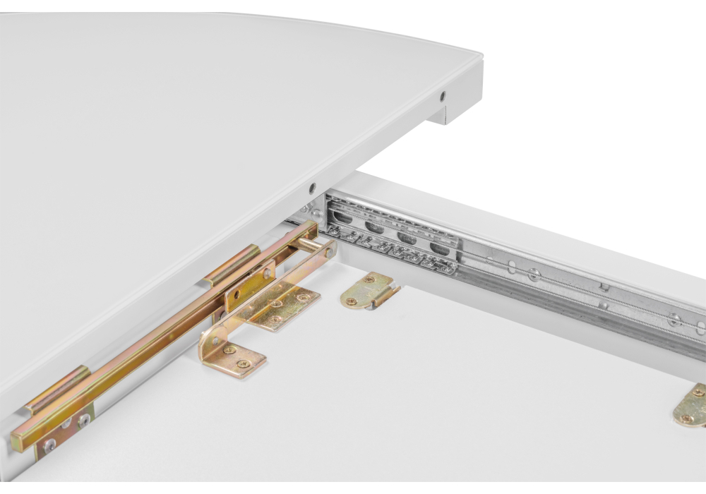 Стол стеклянный Woodville Веллор 110(145)х110х78 белый 502179